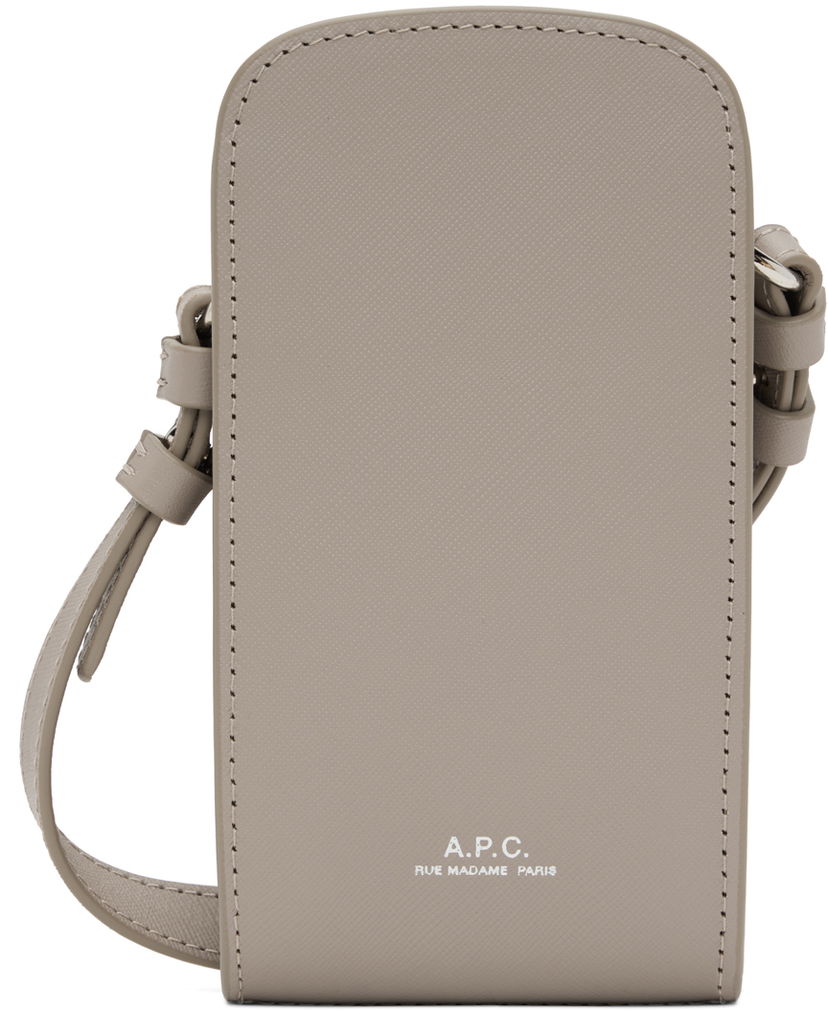 Torba za rame A.P.C. A.P.C. James Phone Pouch Bag Siva | PXBJQ-H61756