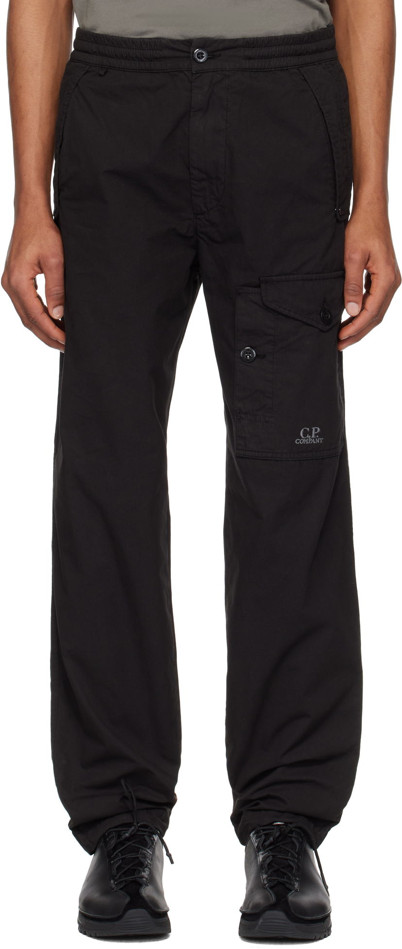 Cargo hlače C.P. Company C.P. Company Microreps Cargo Pants Crna | 18CMPA059A-006475G