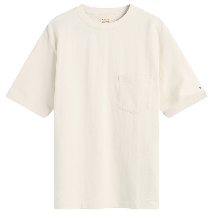 Majica kratkih rukava Snow Peak Recycled Cotton Heavy T-Shirt Bijela | TS-25SU4020-OAT