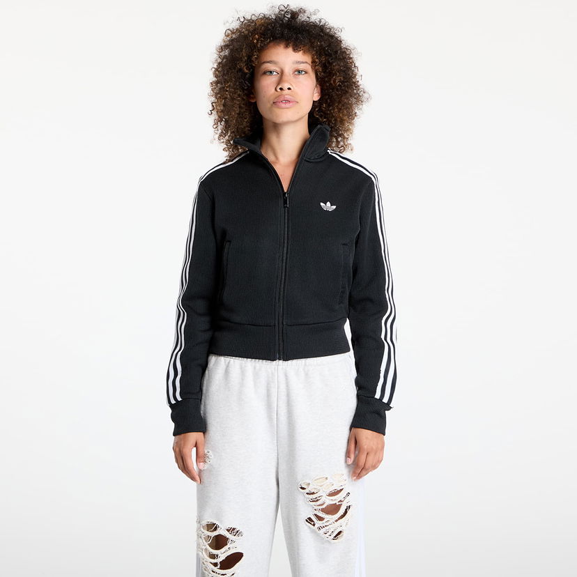 Jakna adidas Originals Firebird Adicolor Knit Track Top Crna | JY2613