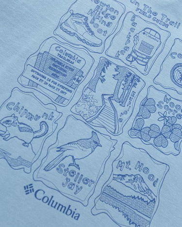 Majica kratkih rukava Columbia Short Sleeve Graphic T-Shirt Plava | 1989781431, 2