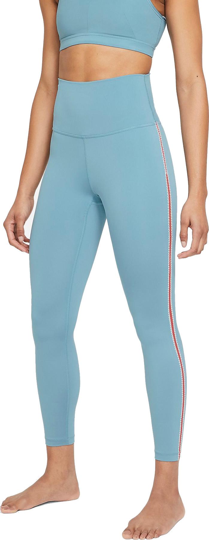 Tajice Nike Nike NY Crochet 7/8 Tight Leggings Plava | da1037-424
