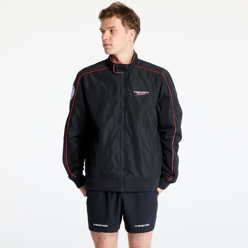 Bomber jakna Under Armour Project Rock Warmup Jacket Crna | 1389931-001