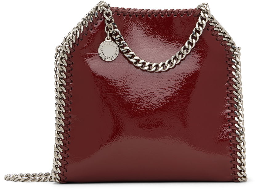 Torba za rame Stella McCartney Tiny Falabella Shoulder Bag Tamnocrvena | 391698WP0495