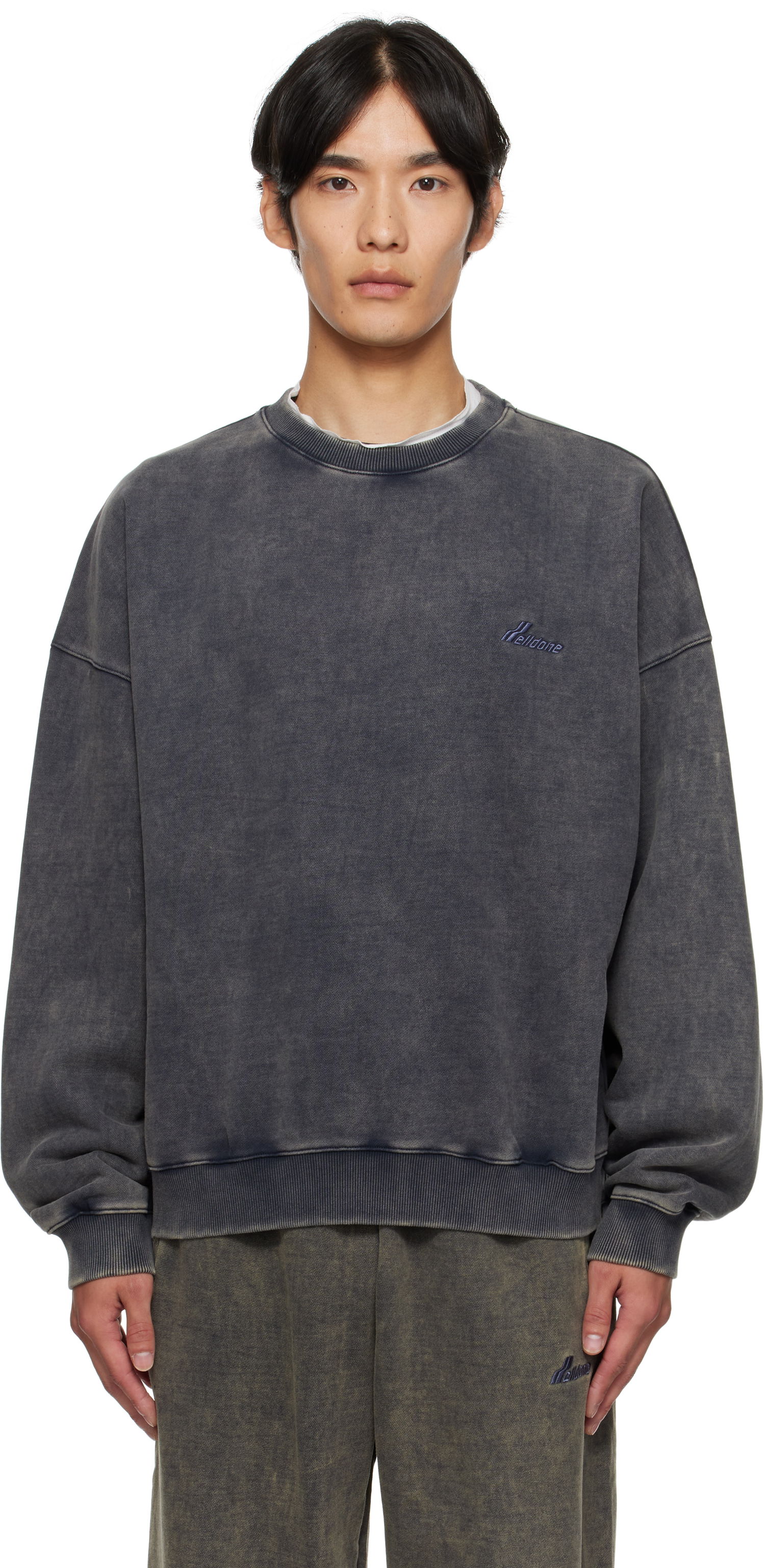 Dukserice We11done We11done Bleached Sweatshirt Siva | WD-TS2-25-785-U-DN, 0