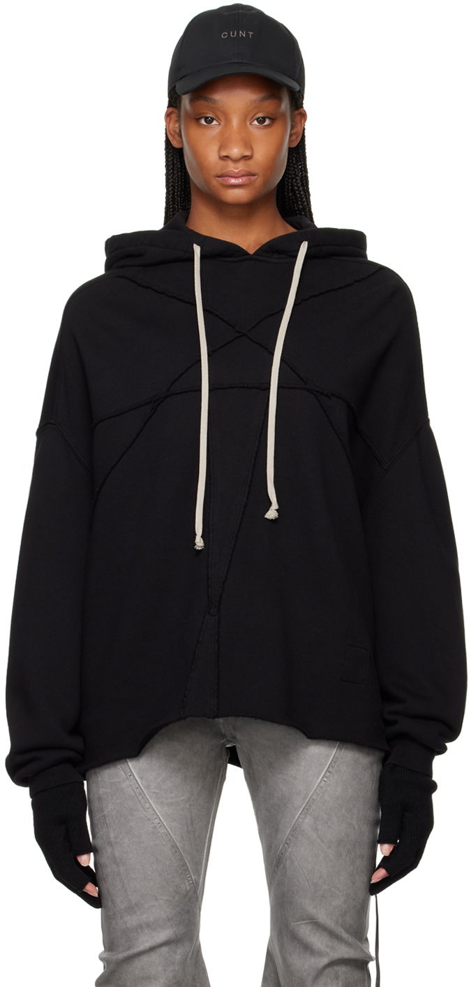 Dukserice Rick Owens Crater Hoodie Crna | DS02D2221 FET1