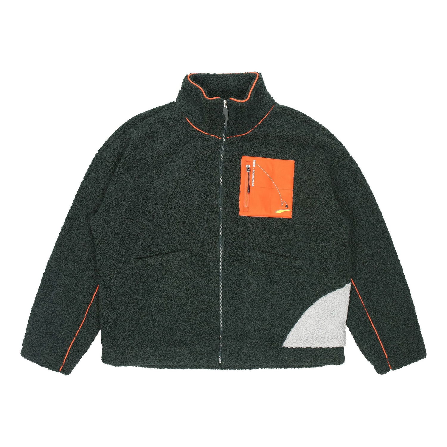 Džemper Puma PUMA x ROARINGWILD Sherpa Fleece Jacket Zelena | 532597-80, 0