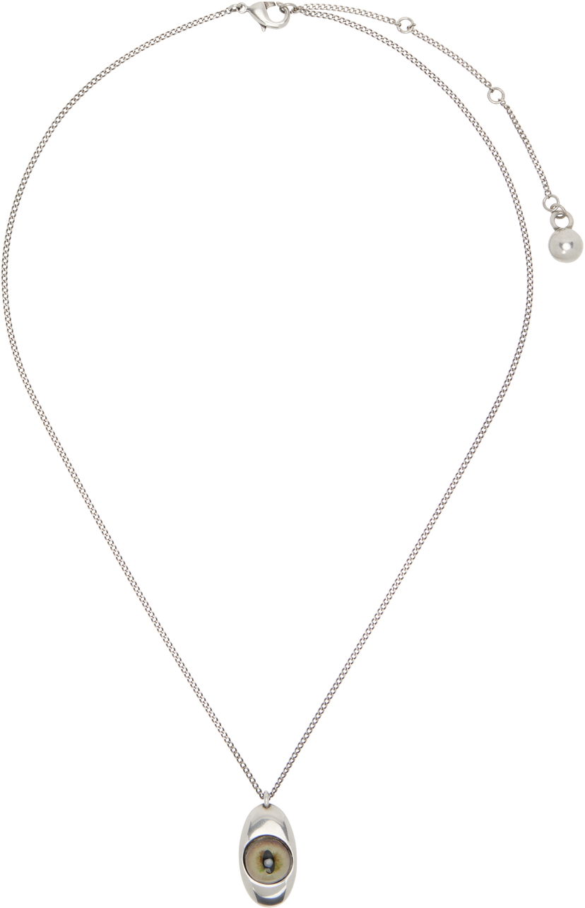 Ogrlica LEMAIRE Lemaire Cat Eye Pendant Necklace Metalik | JW0119 LO036