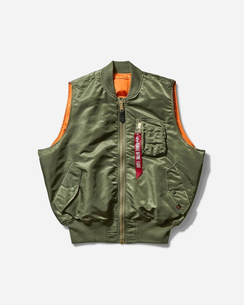 Prsluk Alpha Industries MA-1 Heritage Vest Zelena | X156146 01