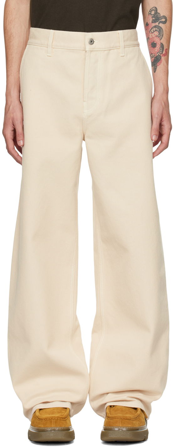 Jeans Burberry Off-White EKD Jeans Bež | 8091786