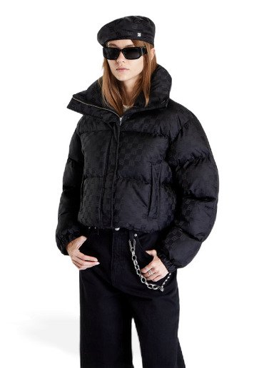 Pernata jakna MISBHV Monogram Nylon Puffer Crna | 3121W414