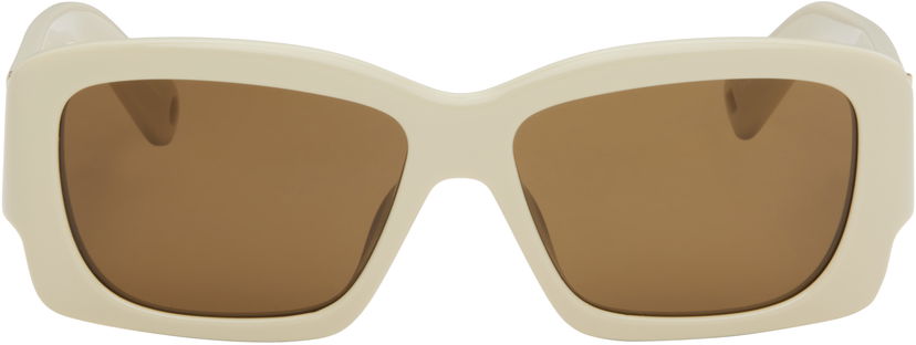 Sunčane naočale Jacquemus 'Les lunettes Croisière' Square Sunglasses Bež | JAC60C2SUN