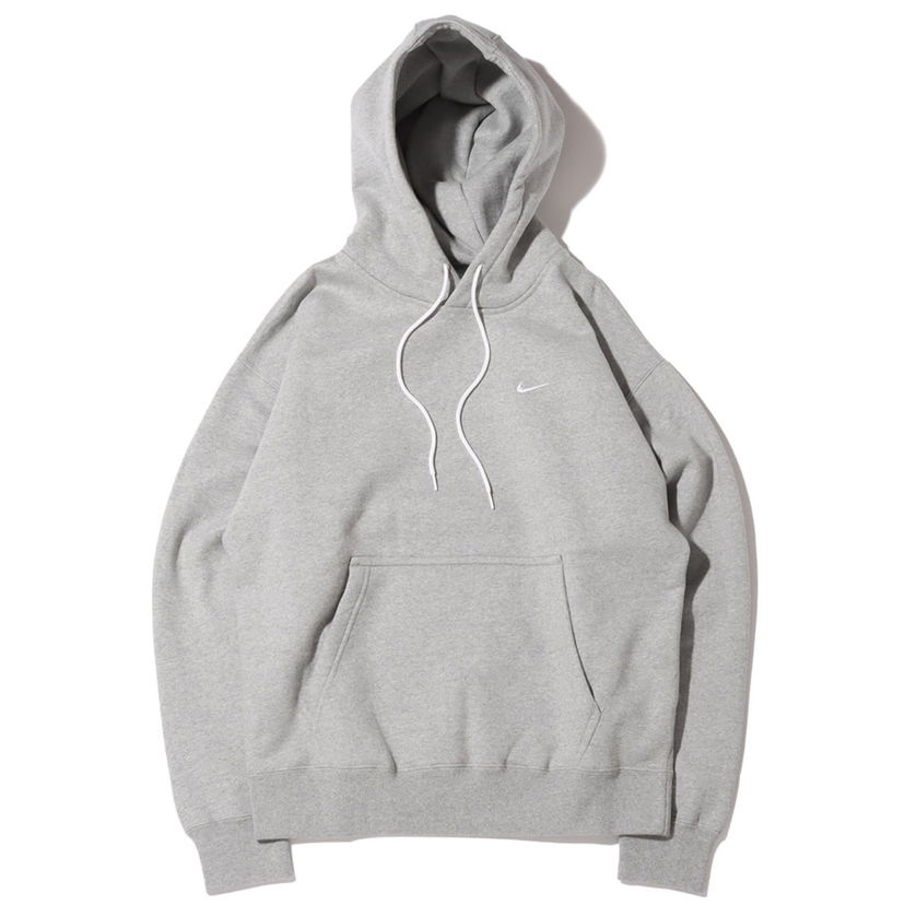 Dukserice Nike Lab Solo Swoosh Fleece Hoodie Dark Grey Heather Siva | DA0316-063