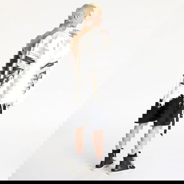 Košulja Rick Owens Rick Owens DRKSHDW Frayed Graphic-Print Overshirt Bijela | DU01E3755 DMWEP1 110911, 6