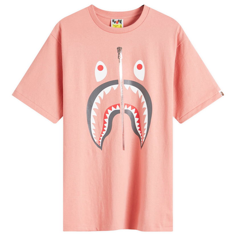 Majica kratkih rukava BAPE A Bathing Ape Men's Shark T-Shirt in Pink, Size Large | END. Clothing Ružičasta | 001TEK301003M-PNK