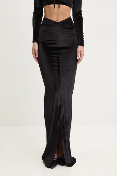 Suknja Fiorucci Fiorucci Maxi Velvet Skirt Crna | W01FMBSK236VR01BK01, 1
