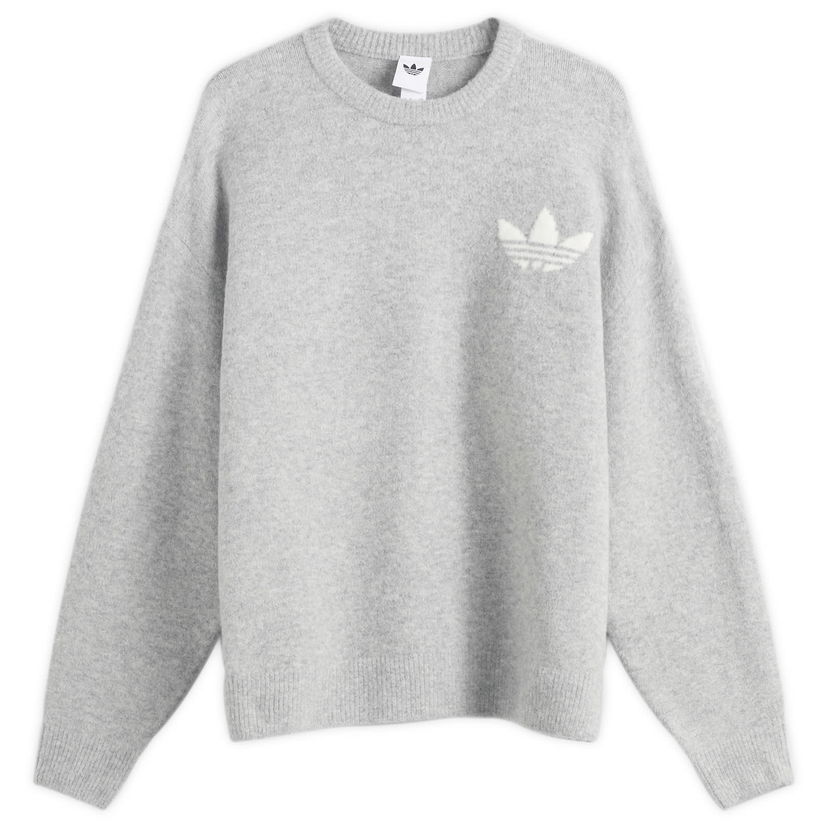 Džemper adidas Originals Knitted Sweatshirt, Size X-Small Siva | KF2341