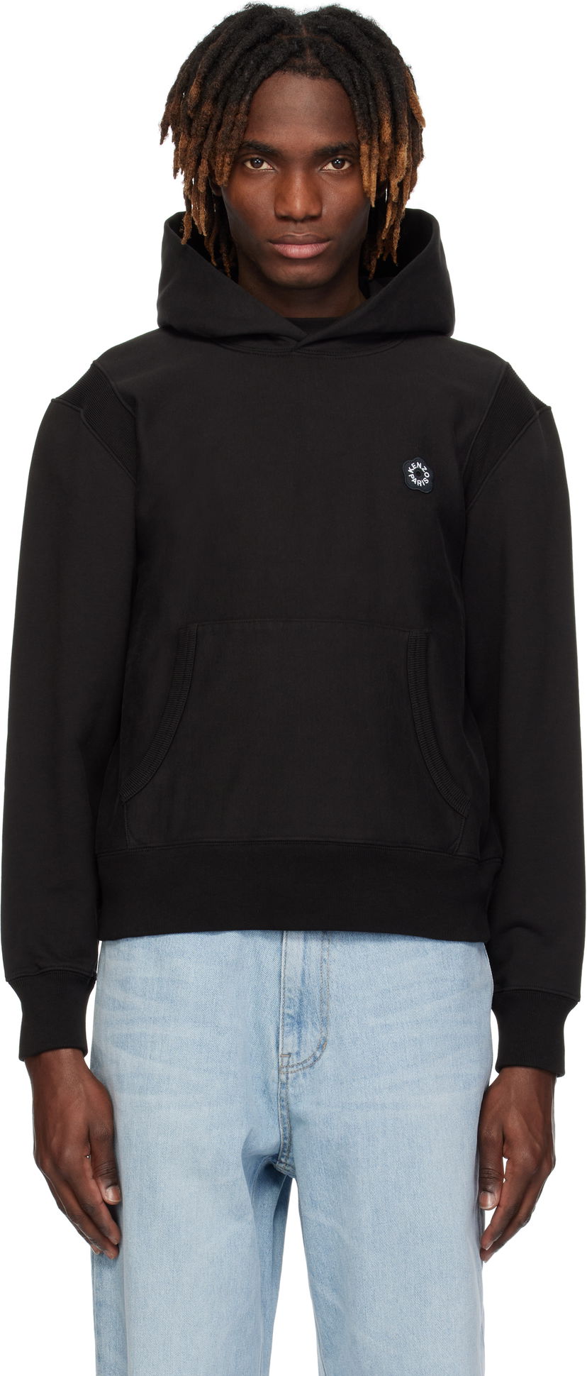 Dukserice KENZO Kenzo Paris 'Boke Flower 2.0' Embroidered Hoodie Crna | FF55SW2554MC