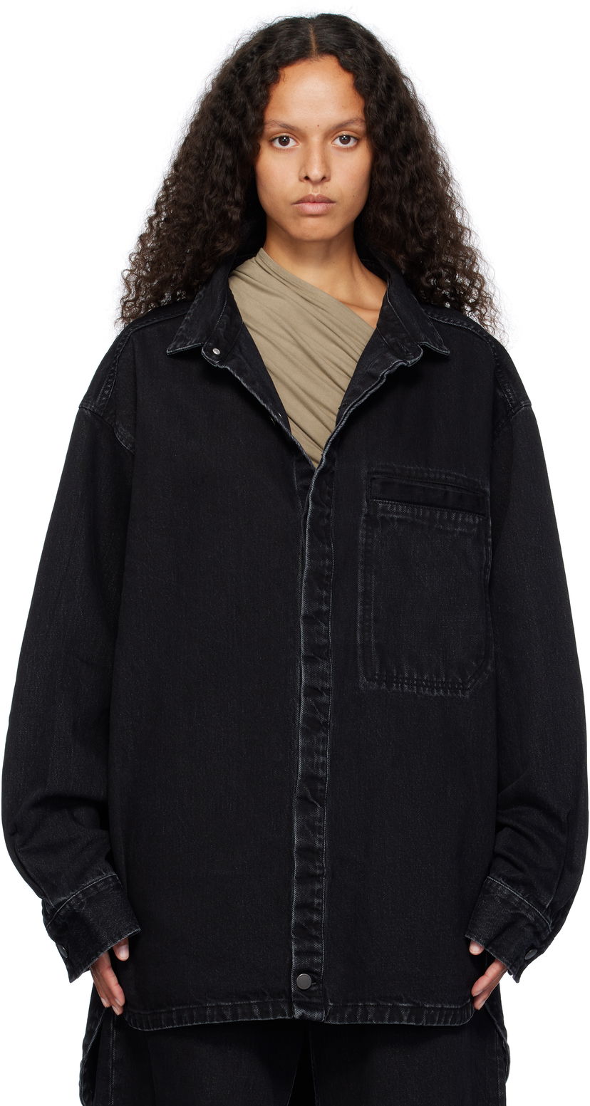 Košulja Entire Studios Herculean Denim Shirt Crna | ES2564MA