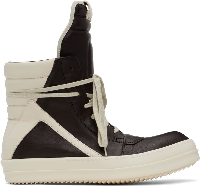 Tenisice i cipele Rick Owens Rick Owens Hollywood Geobasket Smeđa | RU01E5894 LGYLCO