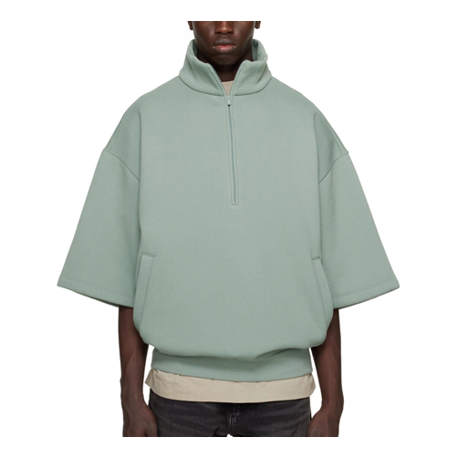 Dukserice Fear of God Fear of God Essentials 3/4 Half-Zip Sweatshirt Zelena | 192BT224311F