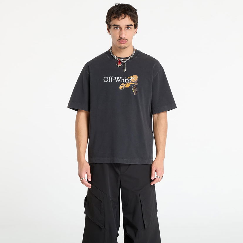 Majica kratkih rukava Off-White Off-White Cupid Arrow Skate Short Sleeve T-Shirt Crna | OMAA120F25JER00V1301