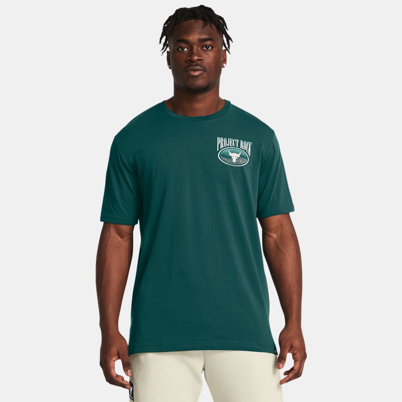 Majica kratkih rukava Under Armour Project Rock Day Kurzarm-Shirt Zelena | 1383221-449