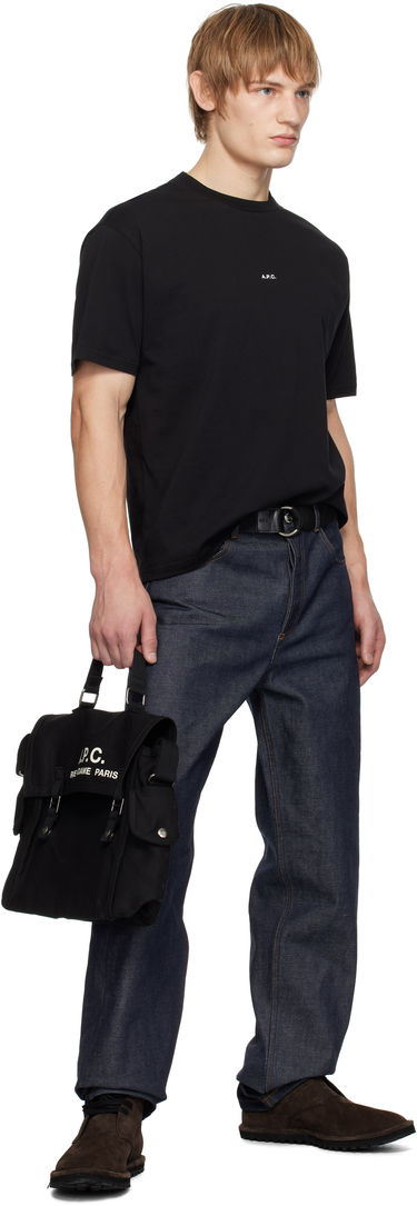 Torba za rame A.P.C. A.P.C. Besace Recuperation Canvas Bag Crna | CODBM.H61930, 4