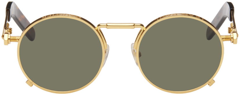Sunčane naočale Jean Paul Gaultier Jean Paul Gaultier 56-8171 Round Sunglasses Smeđa | 24/30-U-LU008-X055-92