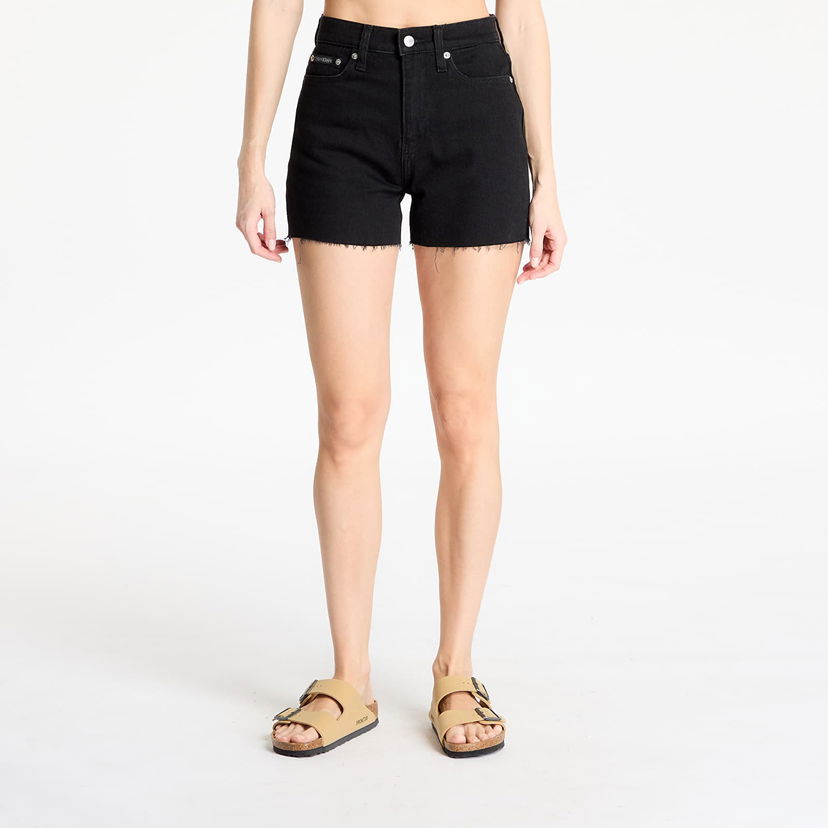 Kratke hlače CALVIN KLEIN Calvin Klein Jeans Mom Denim Shorts Crna | J20J225154 1BY