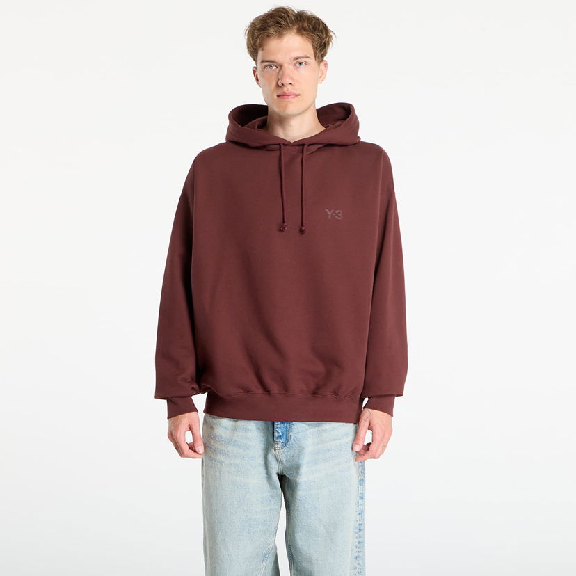 Dukserice Y-3 Fl Hoodie UNISEX Mystery Brown L Smeđa | KA3111