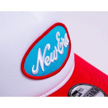 Kapa New Era 9FORTY A-Frame Trucker Oval Red / White One Size Crvena | 60435036, 2