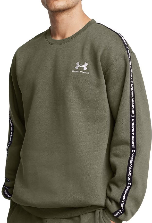 Dukserice Under Armour Under Armour Icon Fleece Taping Crew Sweatshirt Zelena | 1389357-390