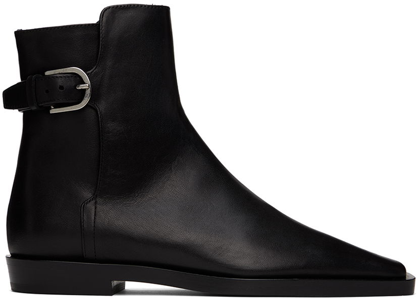Tenisice i cipele TOTEME 'The Belted' Ankle Boots Crna | 241-WAS1006-LE0035