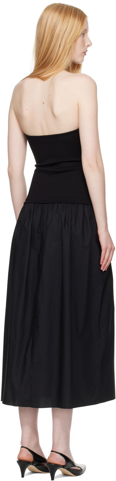 Haljina rag & bone rag & bone Irina Mixed-Media Midi Dress Crna | WAC25P3017D817, 2