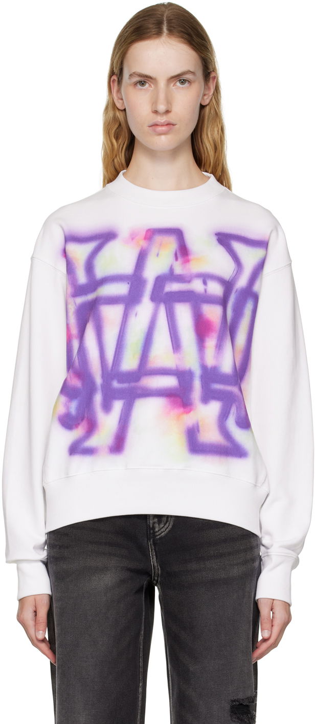 Džemper We11done We11done Rainbow Symbol Sweatshirt Bijela | WD-TS3-22-829-U-WH, 0