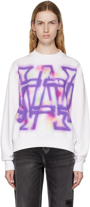 Džemper We11done We11done Rainbow Symbol Sweatshirt Bijela | WD-TS3-22-829-U-WH, 0