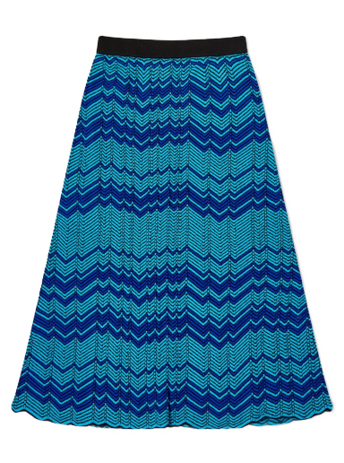 Suknja Wales Bonner Palm Knit Skirt Plava | WS23KN44-KN10-750