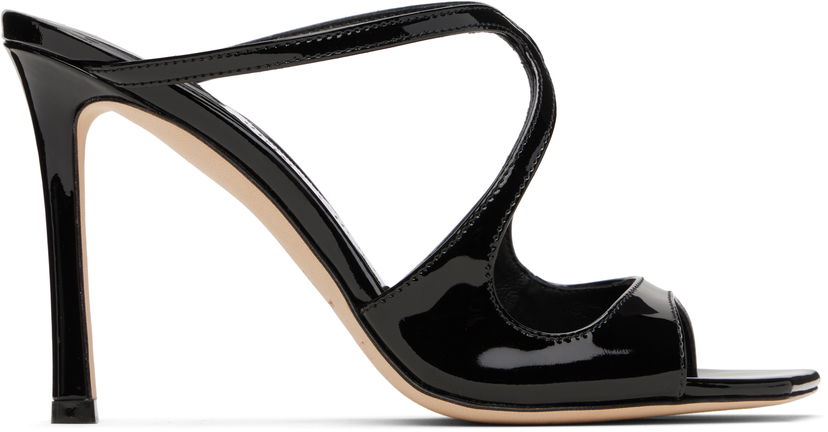 Ručna torbica Jimmy Choo Jimmy Choo Anise 95 Heeled Sandals Crna | ANISE 95