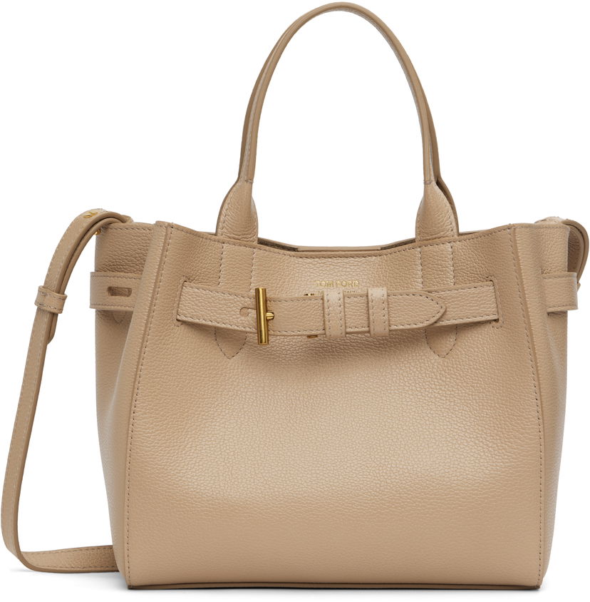 Ručna torbica Tom Ford Tom Ford Audrey Small Grain Leather Bag Bež | L1885-LCL429X