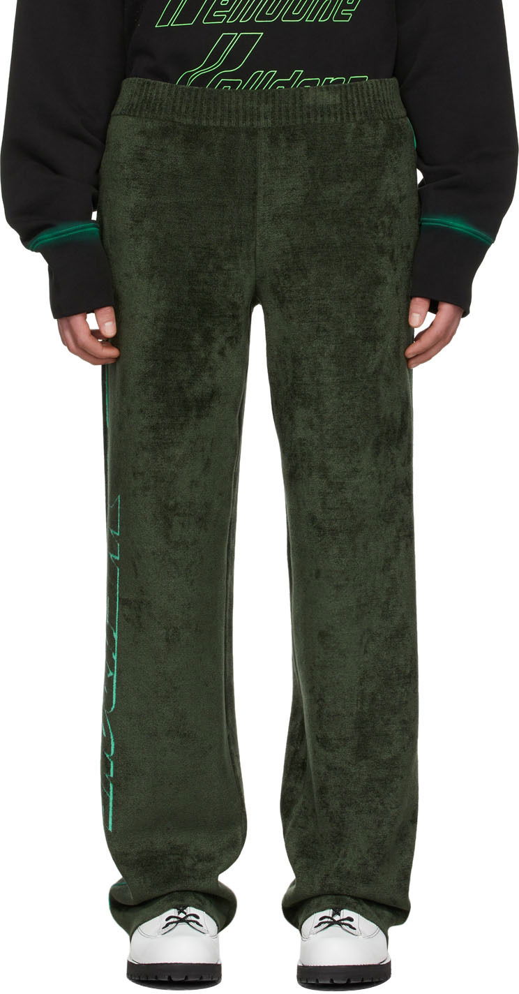 Trenirka We11done Viscose Lounge Pants Zelena | WD-KP1-22-626-U-KK