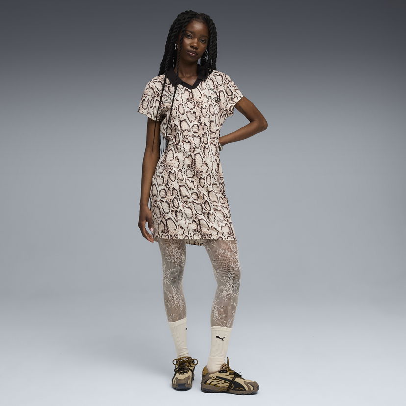 Haljina Puma A$AP ROCKY Snakeskin Print Short-Sleeve Polo Dress Višebojno | 633416_36