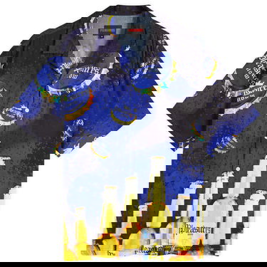 Košulja Pleasures Pleasures Cerveza Vacation Shirt Plava | P25SU001-BLU, 1