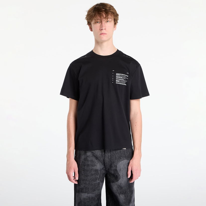 Majica kratkih rukava HELIOT EMIL Photon T-Shirt Black Crna | AW25_M_09_150_BLK01