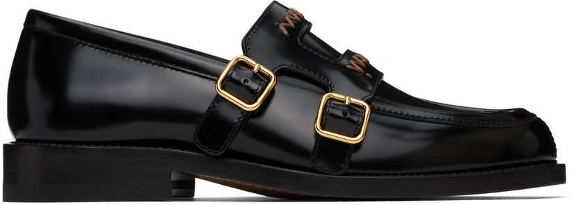 Odjeća Marni Marni Bambi 3.0 Double Buckle Loafers Crna | MOMS006002 PS679