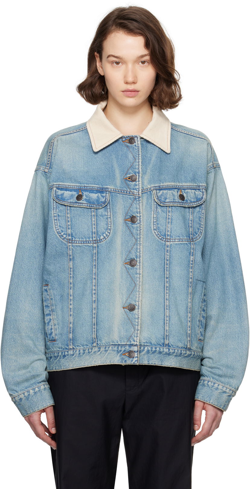 Jakna The Row The Row Jorelle Denim Jacket Plava | 8938-W3932