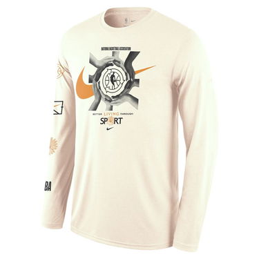Majica kratkih rukava Nike Team 31 Courtside Long-Sleeve Tee Bež | DN3902-901, 0