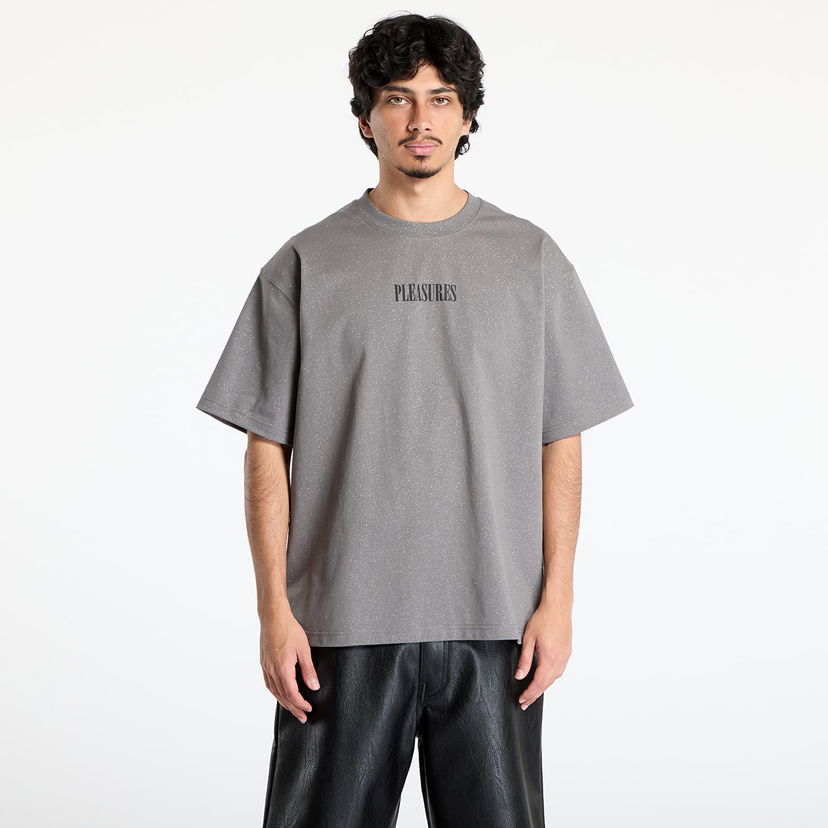 Majica kratkih rukava Pleasures PLEASURES Onyx Glitter T-Shirt Siva | P25SU023 GREY