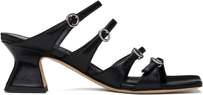 Haljina Aeyde Aeyde Eanna Nappa Leather Heeled Sandals Crna | A11-HS-ARCS55TB151-SS25-800-007