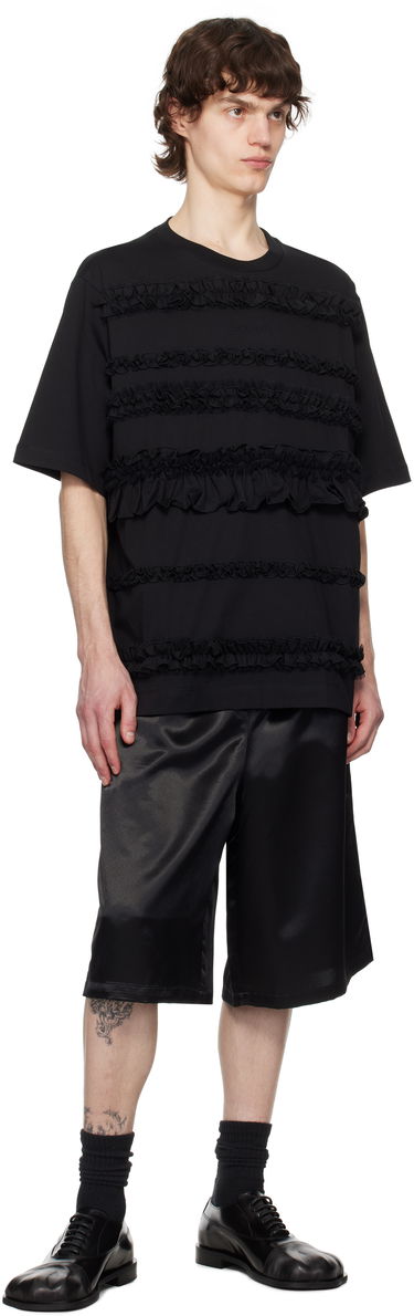 Majica kratkih rukava Simone Rocha Simone Rocha Ruffle Frill T-Shirt Crna | 5325 0553, 3